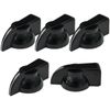 6.4mm Round Hole K7-1 Chickenhead Long Pointer Machine/Amplifier Control Knob Pack of 5