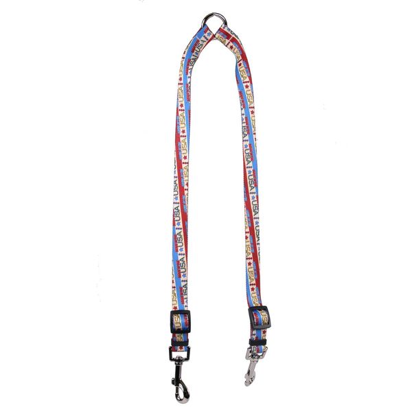 Yellow Dog Design Vintage Made in The USA Coupler Dog Leash-Size Small-3/8 inch Wide and 9 to 12 inches Long