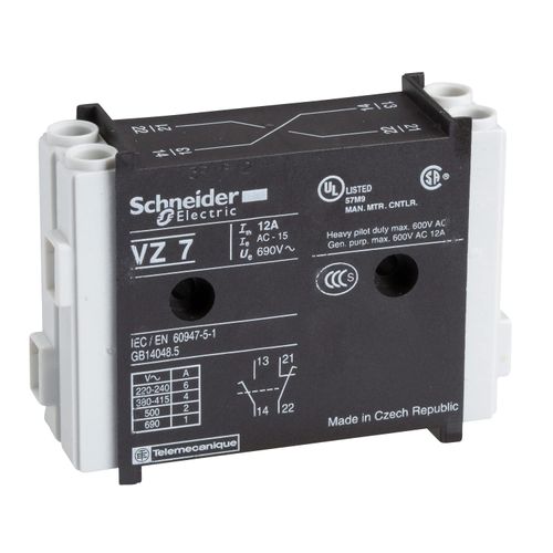 SCHNEIDER ELECTRIC Model Name VZ7 1NO/1NC Non-Fusible Loadbreak,Disconnect Switch Size: 10/12A