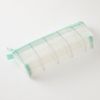 Midori 41848006 Pen Case, Mesh, Gusset, Checkered Pattern, Green