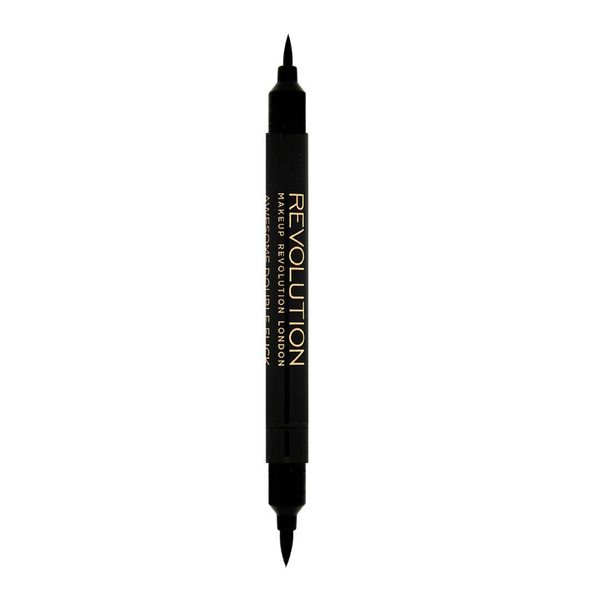 Makeup Revolution, Thick & Thin Dual Liquid Eyeliner, Eyeliner liquido, 1ml