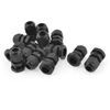 uxcell Cable Gland, Waterproof, PG9, Black, Zipper, 12 Pieces