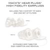Mack's Hear Ear Plugs (1 Pair) - Clear