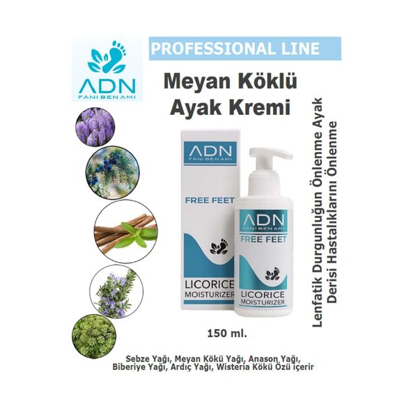 Licorice Moisturiser - Meyan Köklü Ayak Kremi, Venöz Ve Lenfatik Durgunluğun Önlenme, 150ml.