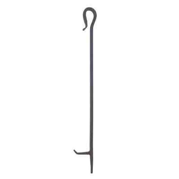 Shepherd's Hook 28"Tall Fireplace Poker Tool,Graphite