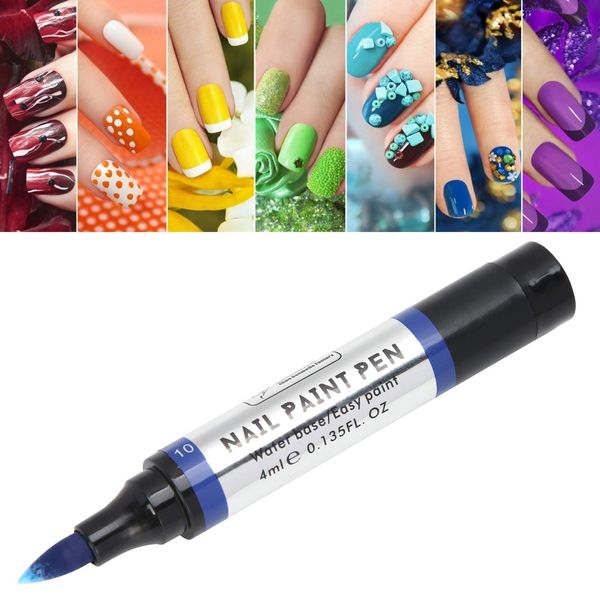 Nail Gel Pen, Nail Paint Pen Nail Varnish Pen Sketch It Nail Pens Nail Pens for Nail Art Nail Art Tool for Nail Salons or Individual Nail Art(10, Polar Animals)