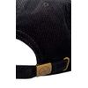 Corduroy Baseball Hat | Unstructured Cotton Plain Classic Dad Cap | Unisex Hat with Adjustable Strap & Brass Buckle Black