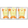 Clear Chick Shaped Easter Eggs 3 Fillable Treat Containers
