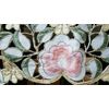 54x72" Rectangle Embroidered Floral Rose Polyester Fabric Tablecloth 6 Napkins