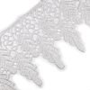 Leaf Guipure Lace Trim 6cm Wide White (2 Metres)