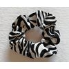 Zebra scrunchie, animal print hair tie