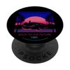 Back To The Future 1985 Neon Delorean Sunset PopSockets Swappable PopGrip