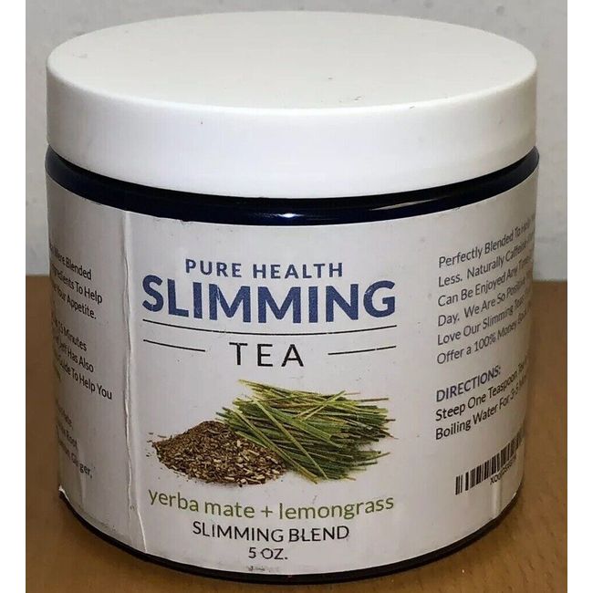 Pure Health SLIMMING TEA Yerba Mate + Lemongrass Caffeine Free My Diet Chef 5oz