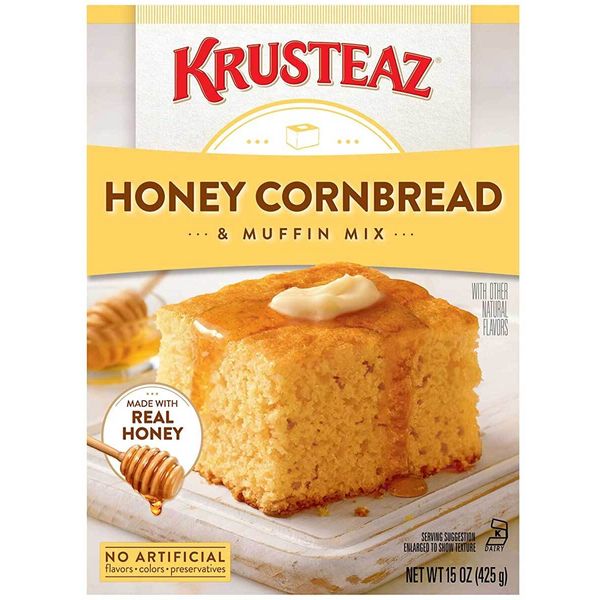 Krusteaz Honey Cornbread & Muffin Mix - 15 Oz - Pack of 6