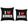 I Love Kenner Throw Pillow