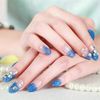 Whimsical Design! 24 Pieces Nail Tips Elegant Temperament Photo Shooting, Weddings, Coming-of-age Ceremonies, Parties, After-parties, etc. Fake Nails