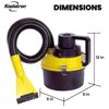 Koolatron 12 Volt Wet/Dry Canister Vacuum Cleaner (1 Gallon)