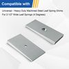 2.5" Wide 4° Degree Steel Leaf Spring Shims 800061 2PCS (Silver)