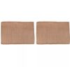 2 Pack Dish Drying Mat Microfibre Supfer Soft Extra Absorbent Non-Slip Kitchen Dish Drying Draining Mats for Kitchen Counter (Brown)