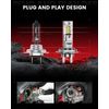 LASFIT H7 LED Headlight Bulb Replace Halogen High/Low Beam 70W 7000LM 6000K 2pcs
