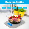 Smart Weigh Small Gray Food Scales for Kitchen