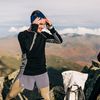 Merino Wool Reversible Headband Ash Gray/Navy Blue One Size