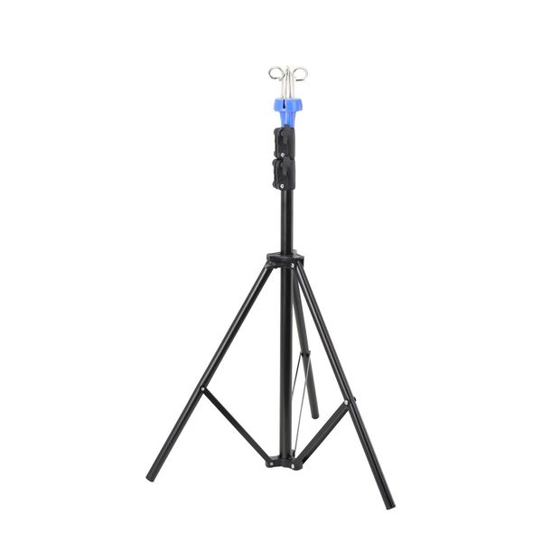 TABODD 4 Hook Portable IV Pole Stand, Retractable Intravenous Drip Bag Stand Collapsible Tripod IV Retractable Pole Medical Tripod Folding Infusion Stand for Elderly Home Care, Hospital and Clinic