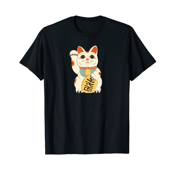 Maneki Neko Japanese Maneki Cat Maneki Japanese Lucky Cat T-Shirt