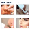 RASDDER 4-Pack Disposable Self Piercing Kit with Built-in Nose Studs, Very Safe Piercing Gun, Simple and Convenient Operation, Ideal for Family Use (White + Pink)