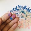 Shining Colorful 3D Cute Sea Shell Nail Decorations Shape Sequins Nail Supplies Figure Model Decor DIY Handmade Decoration Accessories 1 Pack 10g -Shell