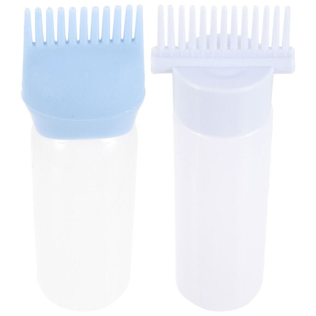 2pcs Hair Dye Bottles with Root Comb Applicators Hair Dying Bottles