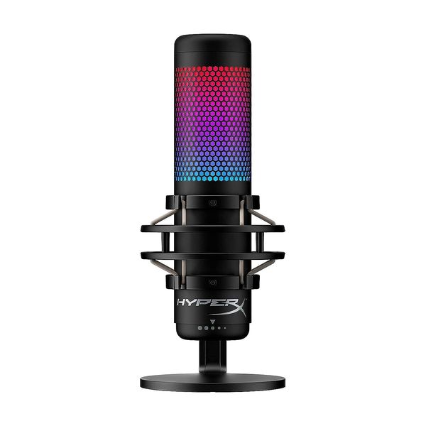 HyperX QuadCast S RGB USB Condenser Microphone with Shock Mount for Gaming, Streaming, Podcasts