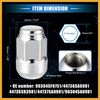 Partuto 5 Pcs Wheel Lug Nuts Compatible for Honda CR-V, Durable M12x1.5 Replacement