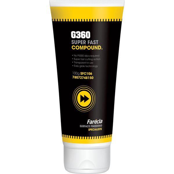 Farécla G360 Super Fast Compound 100g Tube (SFC106) - Trial Size Heavy ...