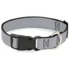 Buckle-Down PC-W11901-WS Silver Plastic Clip Collar, Wide Small/13-18"