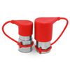 3/4" Flat Face High Flow Hydraulic Quick Connect Coupler Set, 1" NPT Thread