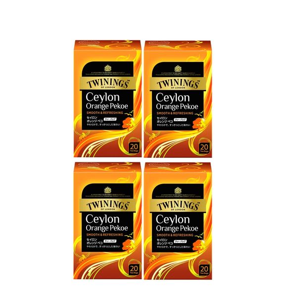 Twining Teabags Ceylon Orange Peko, 20 P x 4 Packs