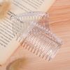 Plastic Hair Clip Combs Hair Side Combs Insert Combs (Transparent)