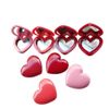 zaoalife Makeup Replace Box Simple With Mirror Heart-shaped Empty Box Practical Safety Eyeshadow Makeup Box