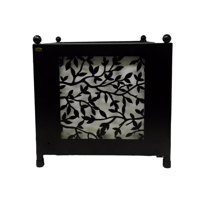 Plow & Hearth Metal Planter with Interchangeable LED Panels & Remote Control