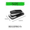 Regipro b Swivel Binding Stapler Medium Stapler Medium Binding Table Top Commercial School Office with 1000 Needles (Gray)