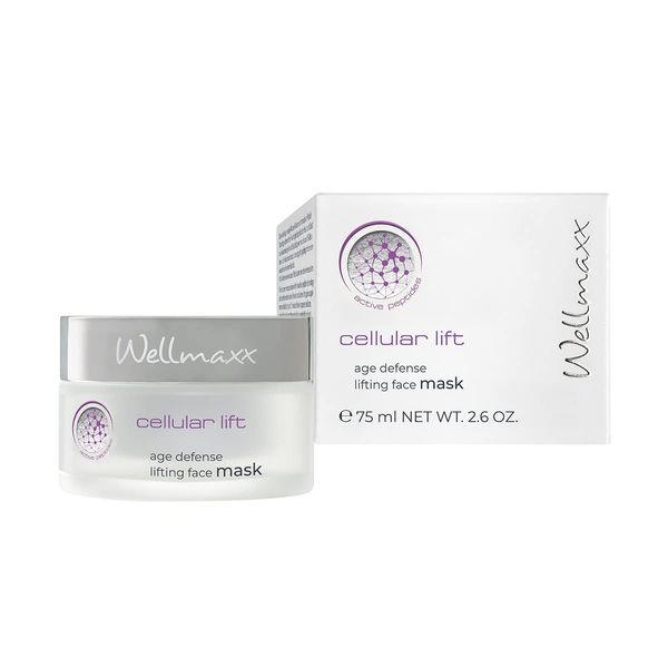 WELLMAXX cellular lift age defense lifting face mask - Pflegende Gesichtsmaske, Anti-Aging, Feuchtigkeitspflege, für jeden Hauttyp geeignet, dermatologisch getestet, 75 ml