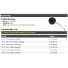 Fuel Tank Gas Cap with Tether, Non-Locking - Compatible with 2008-2019 Dodge Challenger