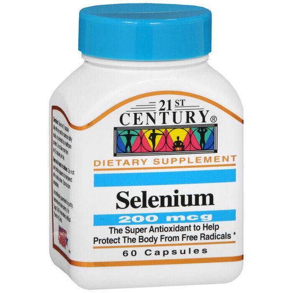 21st Century Selenium 200mcg Capsules 60ct