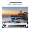 K&F Concept 62mm Variable ND2-400 Filter + Lens Cap +Cleaning Cloth, Slim ND for Camera Lens