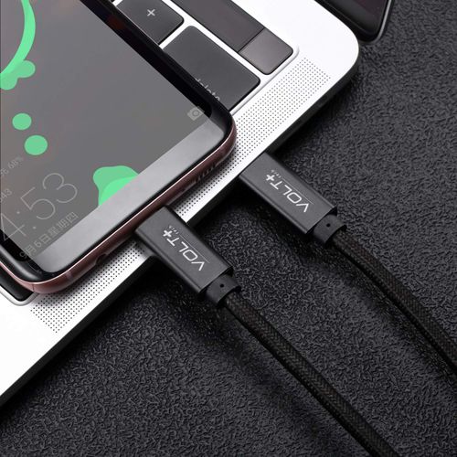VOLT PLUS TECH PRO Dual PD USB-C Compatible with Cadillac 2020 XT6 Data Cable Gen4 USB-C 4.1 Thunderbolt 3/4 at 100W +10Gbps Speeds +HDMI Power Delivery (1.2M/4Ft)