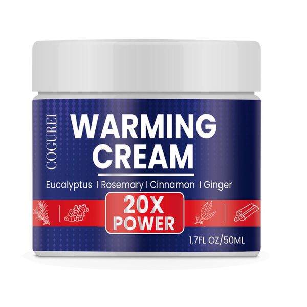 COGUREI Warming Body Blam for Motion Energy: Arthritis Cream with Eucalyptus Rosemary Ginger and Cinnamon Blend - 50ML, Yellow