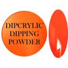 SHEBA NAILS Dipcrylic Dip Dipping Powder NEON ORANGE - 1oz Jar
