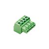 Cermant 20 pcs 4 Pin KF2EDG 3.81mm/0.15" Pitch Pluggable PCB Angle Screw Terminal Block Plug Connector Socket Panel Mount DIY