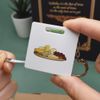 'Cheese and Grapes Board' Keyring Tape Measure/Spirit Level Tool (KM00036810)